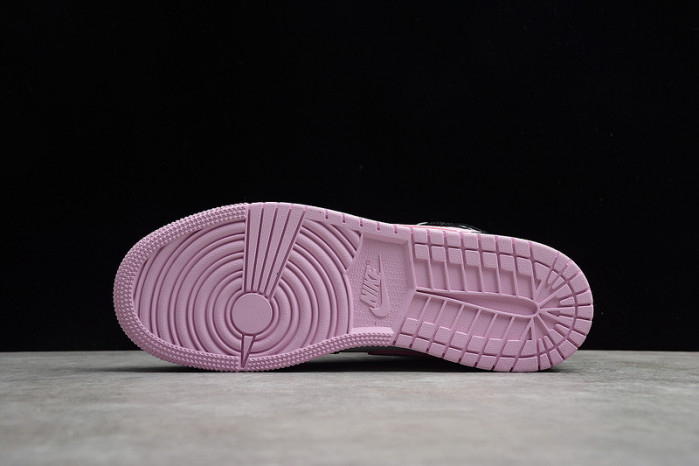 Jordan 1 Mid White Black Light Arctic Pink - 555112-103