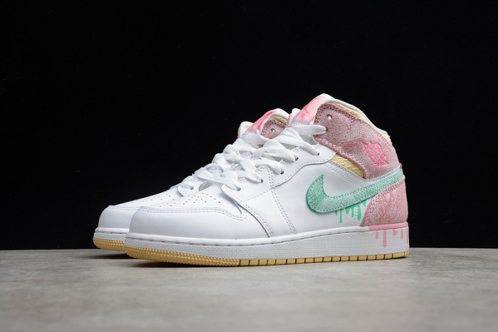 Jordan 1 Mid Paint Drip (GS) - DD1666-100
