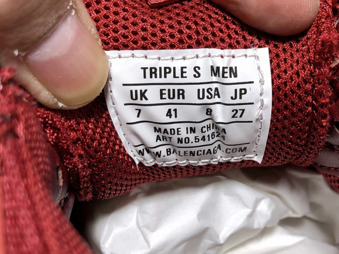BLEN Triple S Burgundy Red 541624 W0901 6016