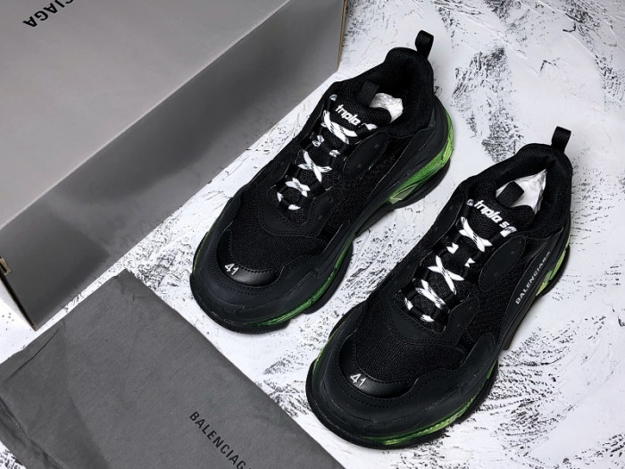 BLEN Triple S Clear Sole balck and green 541624 W09O1 3861