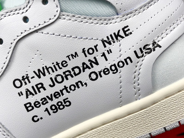 OH AIR JORDAN 1 RETRO HIGH WHITE AQ0818-100