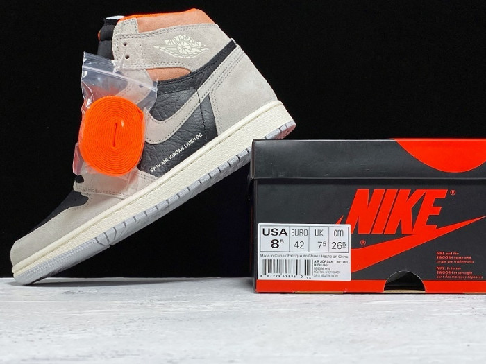 Jordan 1 Retro High Neutral Grey Hyper Crimson 555088-018