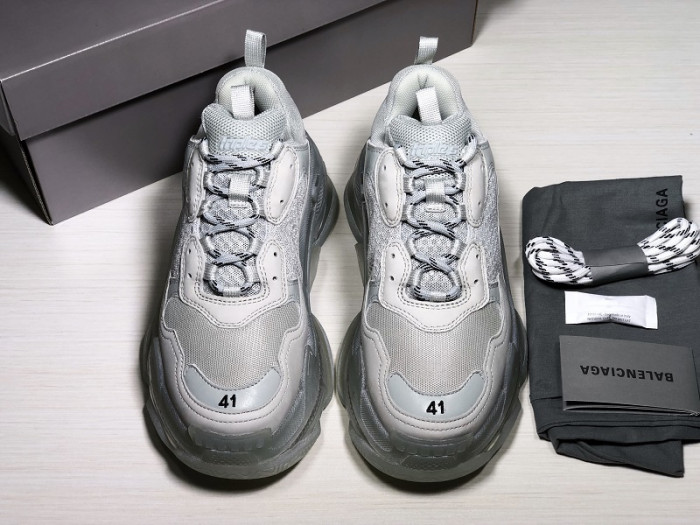 BLEN Triple S Clear Sole Grey 541624W09O11705