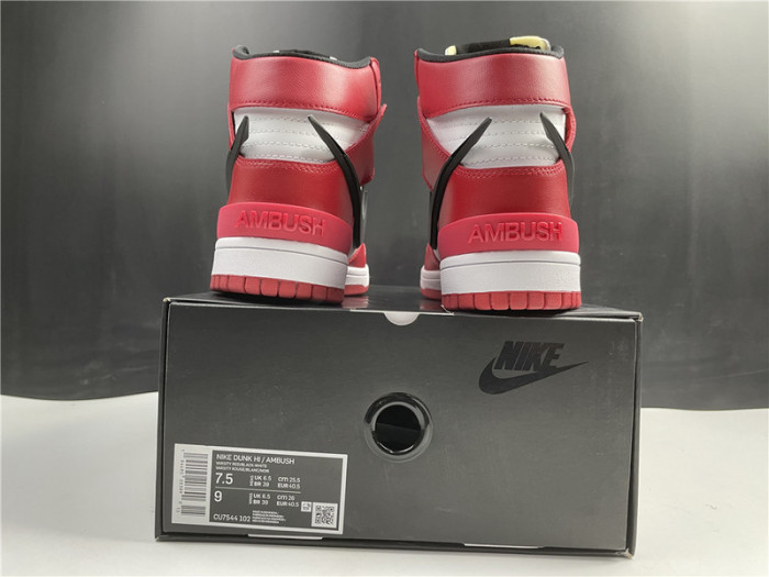 NIKE DUNK HIGH AMBUSH RED CU7544-102