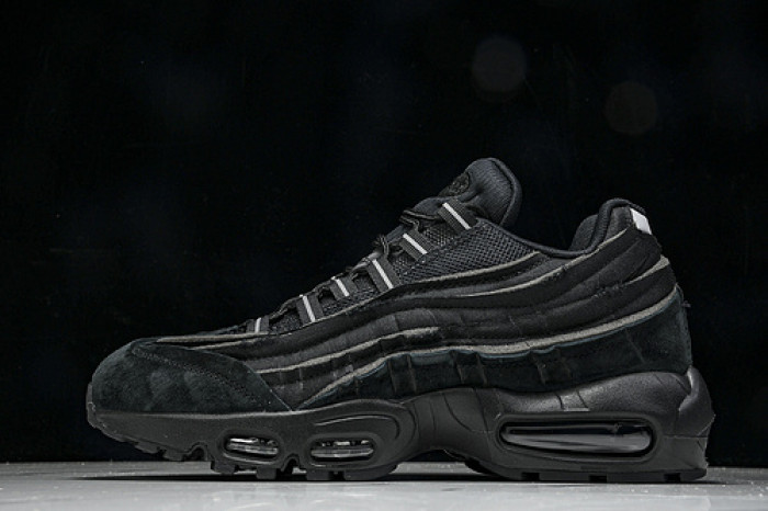 NK Air Max 95 Comme Des Garcons Black Grey CDG CU8406 001