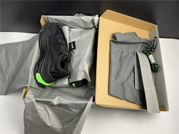 blen triple s black and green Ba*len*cia*ga 541624 w09ol 399