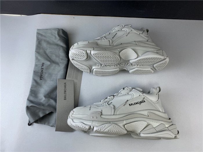 blen triple s grey Ba*len*cia*ga letter 541624 w09ol 38010