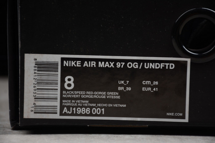 Nike Air Max 97 UNDFTD Black AJ1986-001