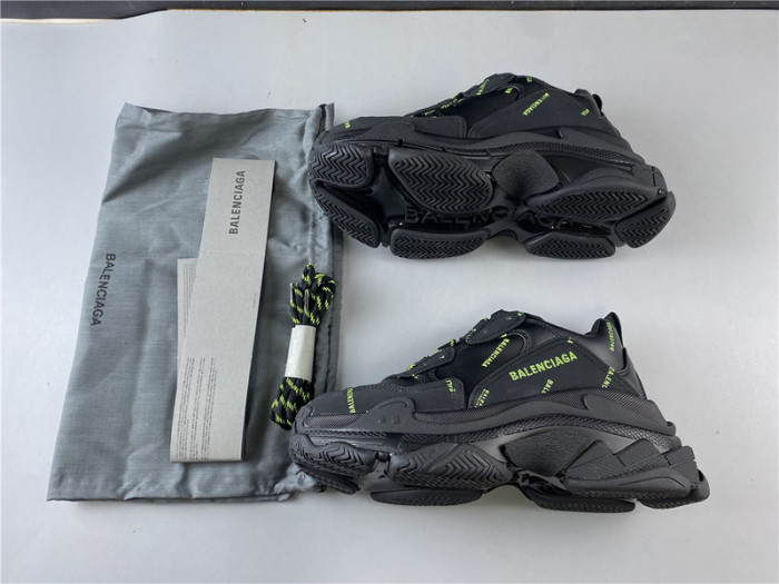 blen triple s black and green Ba*len*cia*ga letter 541624 w09ol 3801020