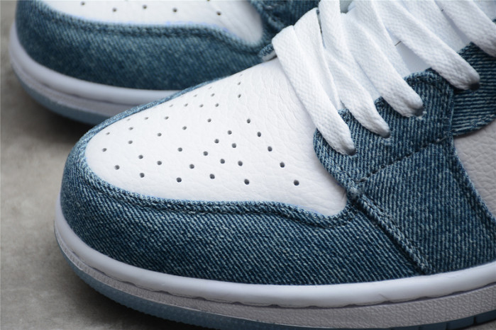 Nike Jordan 1 Low Canvas White Denim 315921-141
