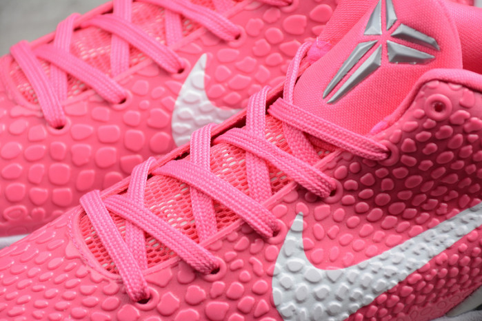 Nike Zoom Kobe 6 Think Pink Pinkfire Metallic Silver White CW2190-601