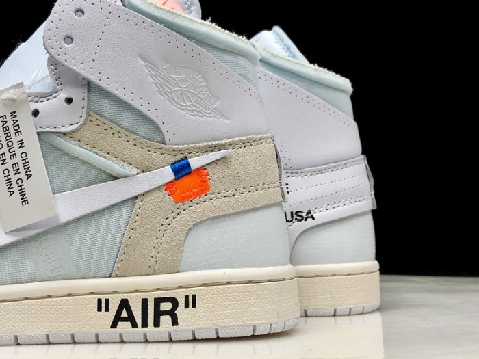 OH AIR JORDAN 1 RETRO HIGH WHITE AQ0818-100