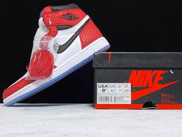 JORDAN 1 RETRO HIGH SPIDER-MAN ORIGIN STORY - 555088-602