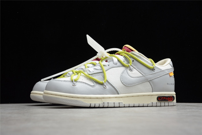 OH x Nike SB Dunk Low OW Platinum White Grey DM1602-106